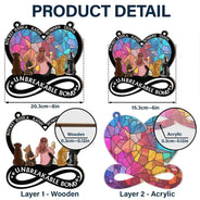 Dog Mom,Dog Lovers - A Woman And Her Dog Unbreakable Bond - Personalized Window Hanging Suncatcher Ornament