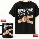 Best Dad Grandpa Ever Fist Bump - Personalized Father's Day Gift Set