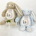 Gift For Mother, Gift For Daughter, Mom - Daughters (Adult), Happy - A Hug From Mom 3D Effect - Personalized Soft Toy Bunny