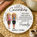 Gifts For Colleagues,Funny - A Job Made Us Coworker - Personalized Ceramic Coaster