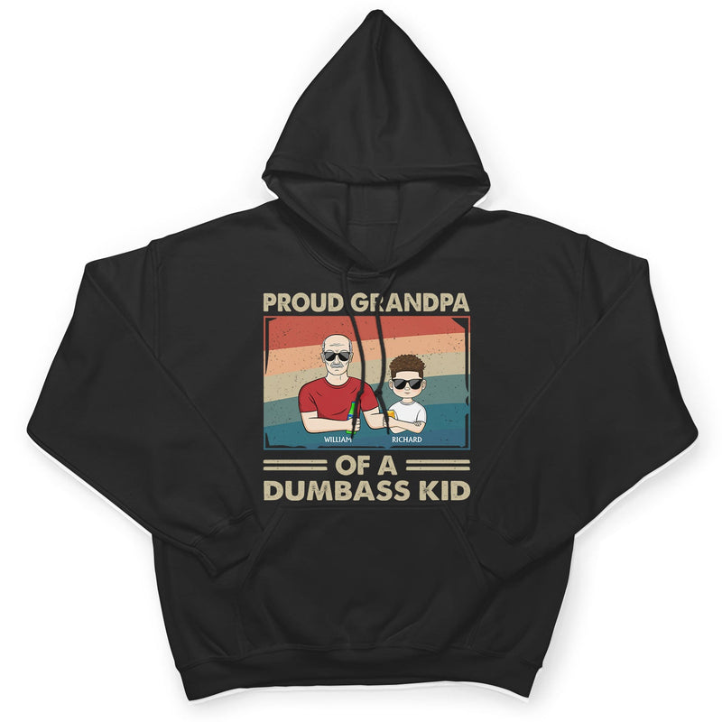 Proud Grandpa Of A Few Kids - Funny Gift For Grandfather, Grandpa, Grandparents - Personalized T Shirt