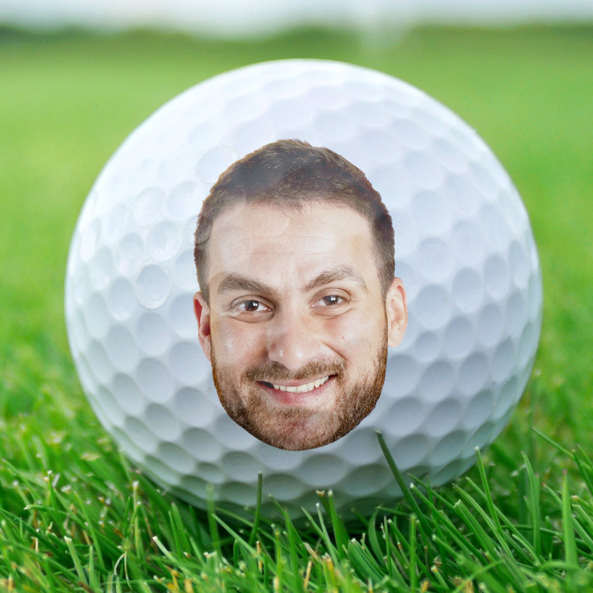 Custom Photo Always Wash Your Balls - Gift For Dad, Father, Grandpa, Golfer, Golf Lover - Personalized Golf Ball