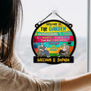 Patio Welcome Grilling Proudly Serving Whatever You Bring - Personalized Window Hanging Suncatcher Ornament