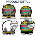 Patio Welcome Grilling Proudly Serving Whatever You Bring - Personalized Window Hanging Suncatcher Ornament