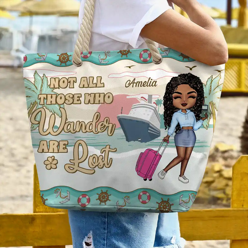 Just A Girl Who Loves Cruising - Personalized Beach Bag