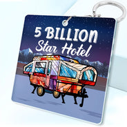 Keys To The Camper Camping Couples - Personalized Acrylic Keychain