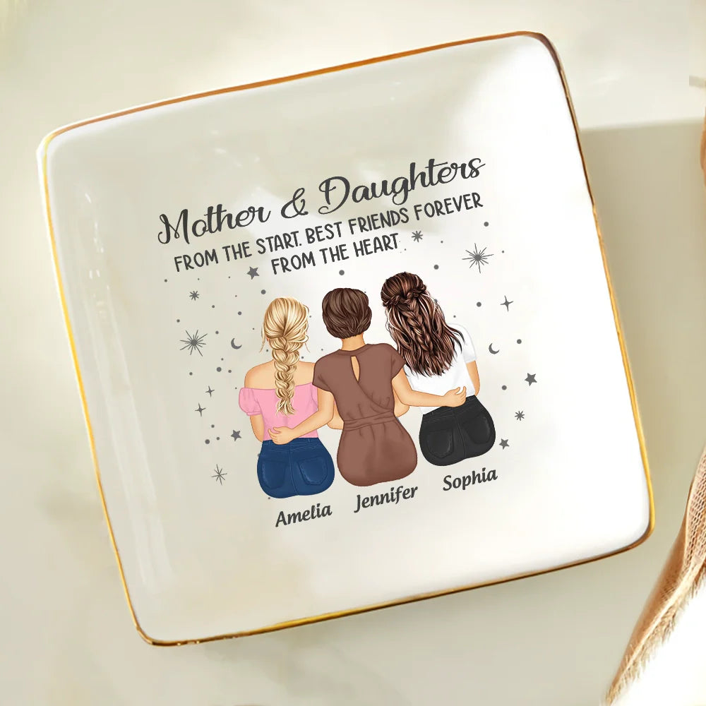 Mother & Daughter From The Start - Personalized Ring Dish