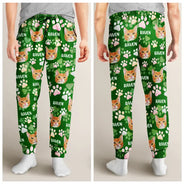 Dog Lovers, Pet Lovers, Cat Lovers, Pet Mom, Pet Dad, Dog Mom, Dog Dad - Custom Photo Lovely Pet Face Pattern Dog Cat Family - Personalized Pajama Pants