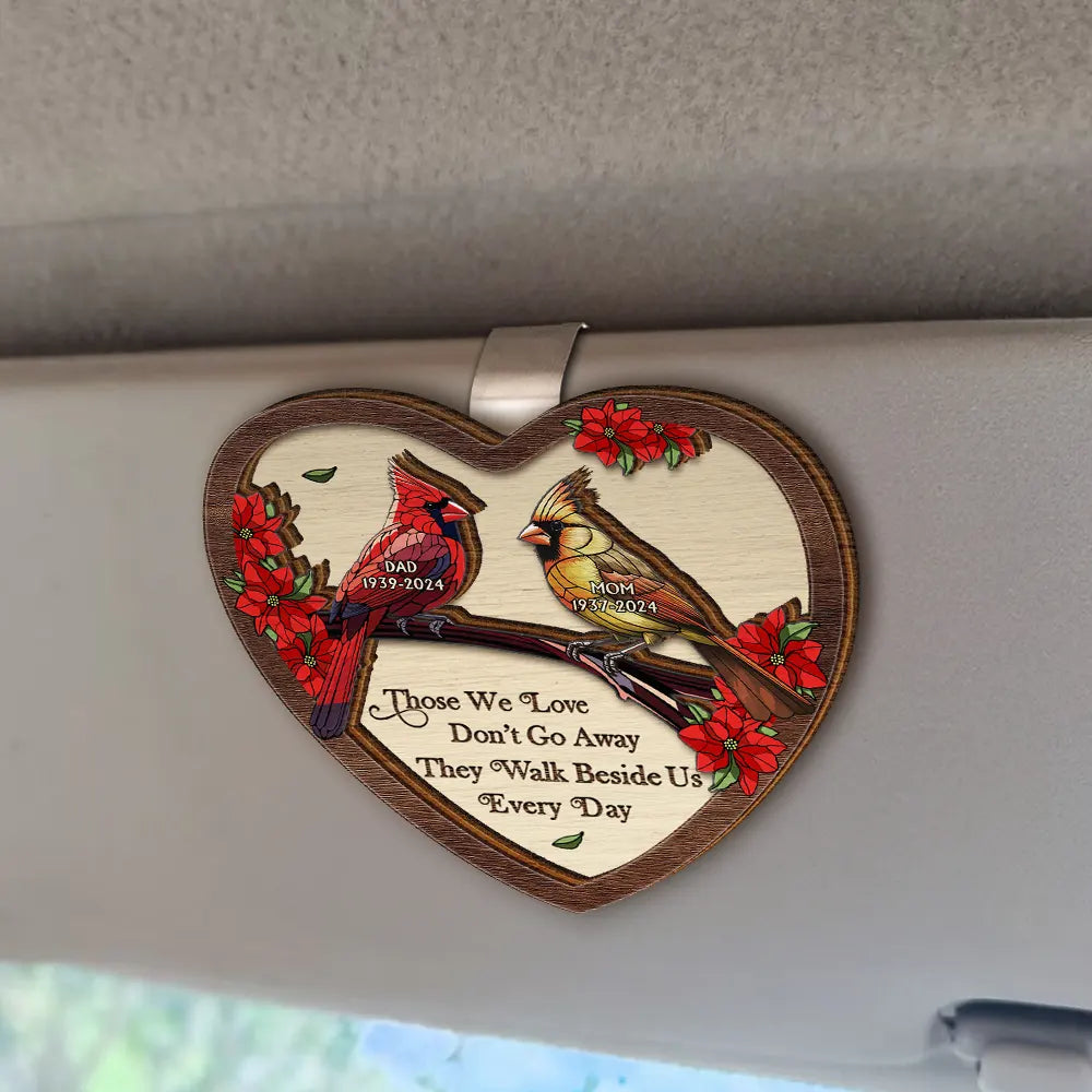 Family, Parents, Gift For Grandparents, Gift For Sibling - Memorial I'm Always With You - Personalized Custom Shaped Car Visor Clip