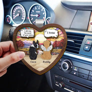 Sad,Pet Lovers,Cat Lovers,Dog Lovers,Memorial - They Still Talk About You Memorial Dog Cat - Personalized Custom Shaped Car Visor Clip