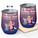 Happy,Dog Lovers,Dog Dad,Pet Lovers,Dog Mom - A Woman Cannot Survive On Wine Alone Dog Mom Dog Dad - Personalized Wine Tumbler