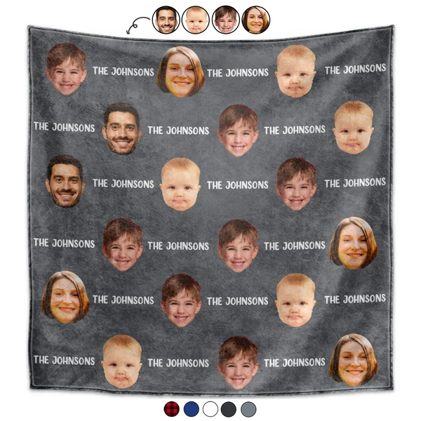 Family, Parents, Gift For Couples - Custom Photo Family Together Is Our Favorite Place to Be - Personalized Oversized Blanket