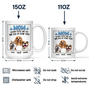 Dog Dad, Dog Lovers, Pet Lovers - Dad Every Poo I Do 3D Cartoon - Personalized Mug