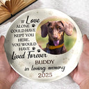 Dog Lovers,Cat Lovers,Memorial,Pet Lovers - Custom Photo You Were My Favorite Hello Memorial Dog Cat - Personalized Ceramic Plate