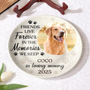 Dog Lovers,Cat Lovers,Memorial,Pet Lovers - Custom Photo You Were My Favorite Hello Memorial Dog Cat - Personalized Ceramic Plate