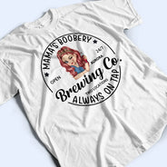 Funny,New Mom,Pregnant Mom,Gift For Mother,Gift For Wife - Mama's Boobery Brewing Co - Personalized T Shirt
