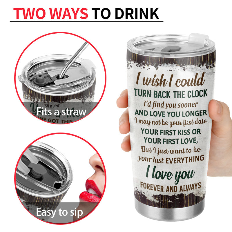 Grilling Backyard Family Couple The Day I Met You - Couple Gift - Personalized Custom Tumbler