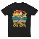 The Legend Has Retired Not My Problem Anymore Vintage Chibi - Retirement Gift - Personalized Custom T Shirt