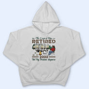The Legend Has Retired Not My Problem Anymore Camping - Retirement Gift - Personalized Custom T Shirt