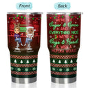 Here's To Another Year Of Bonding Over Alcohol Christmas Best Friends - Bestie BFF Gift - Personalized Custom 30 Oz Tumbler