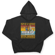 We're Not Alcoholics We Go Pontooning Lake Life - Vacation, Anniversary, Birthday Gift For Besties, Best Friends - Personalized Custom T Shirt