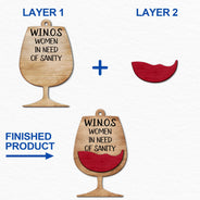 Warning The Girls Are Drinking Again - Christmas Gifts For Best Friends, Besties - Personalized 2-Layered Wooden Ornament