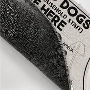 Spoiled Dogs And Their Household Staff Live Here - Gift For Dog Lovers, Couples - Personalized Doormat