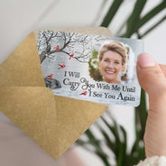 Custom Photo I'll Carry You - Memorial Gift For Family, Siblings, Friends, Dog Lovers, Cat Lovers - Personalized Aluminum Wallet Card