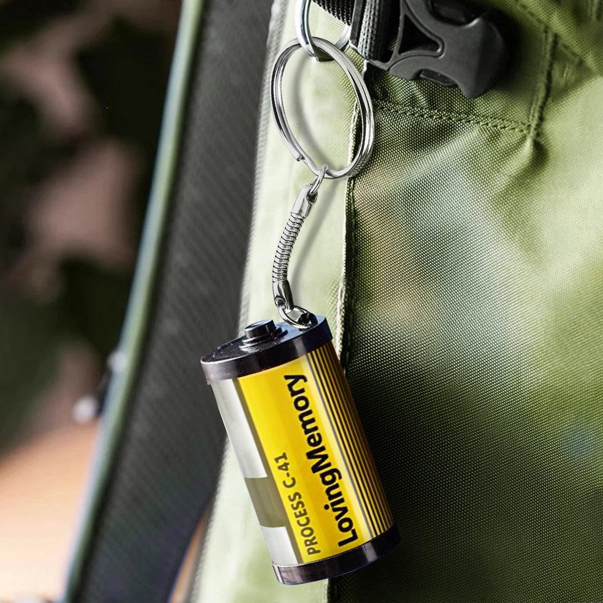 Custom Photo I'm Always With You - Memorial Gift For Family, Parents, Friends - Personalized Film Roll Keychain