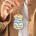 Always On My Mind - Memorial Gift For Family, Friends, Siblings - Personalized Aluminum Keychain