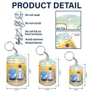 Always On My Mind - Memorial Gift For Family, Friends, Siblings - Personalized Aluminum Keychain