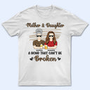 Mother & Daughters A Bond That Can't Be Broken Leopard Pattern - Gift For Mom, Mother, Grandma - Personalized T Shirt