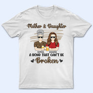 Mother & Daughters A Bond That Can't Be Broken Leopard Pattern - Gift For Mom, Mother, Grandma - Personalized T Shirt