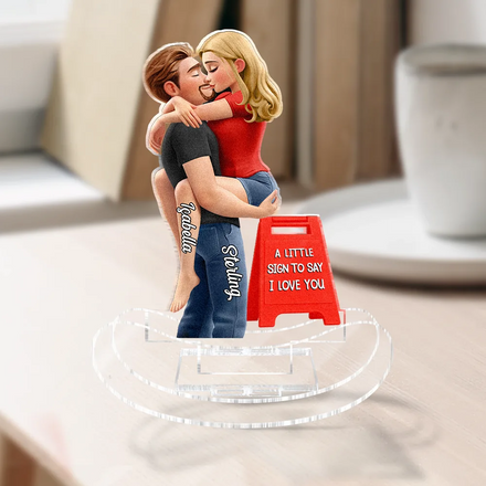 A Little Sign To Say - Personalized Acrylic Shaking Stand