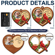 Christmas,Custom Photo,Family,Memorial,Memorial Loved One,Sympathetic,Upload Full Photo - Christmas Memorial Gift - Personalized Custom Photo I'm Always With You 2-Layered Wooden Ornament