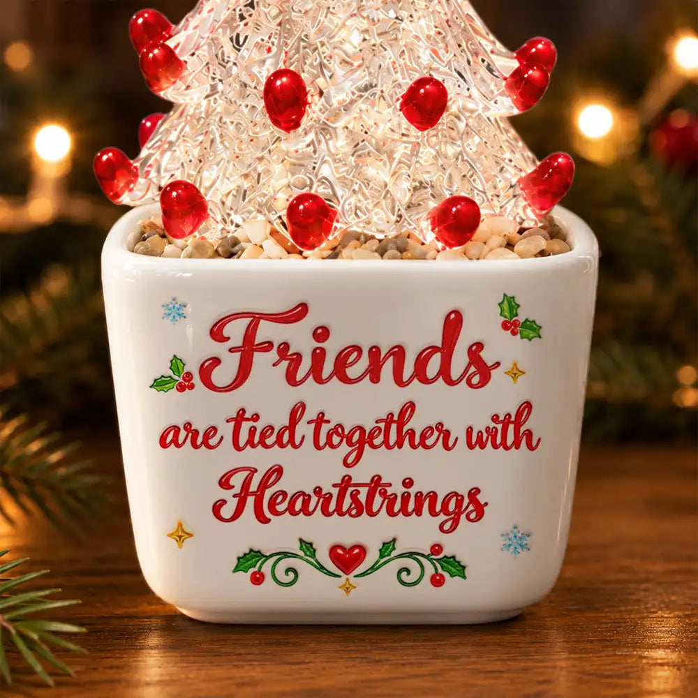 Afro Besties,Christmas,Gift For Bestie,Icon,Sentimental,Top Market - Christmas Gift For Best Friends - Personalized Names Friends Are Tied Together With Heartstrings Stained Glass Christmas Tree