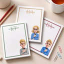 Confident,Gift For Colleagues,Vector - A Note From Colleagues With Name & Monogram - Personalized Notepad