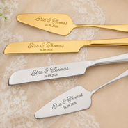 Romantic,Gift For Couples,Wedding,Custom Text - A Sweet Slice Of Forever - Personalized Cake Cutting Set