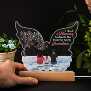 I Am Always With You - Family, Memorial Gift - Personalized 3D Led Light Wooden Base