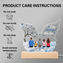 I Am Always With You - Family, Memorial Gift - Personalized 3D Led Light Wooden Base