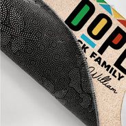 A Dope Black Family Lives Here - Gift For Family - Personalized Doormat