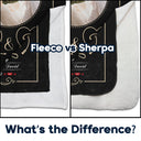 Custom Photo I Love You - Loving Gift For Couples - Personalized Fleece Blanket, Sherpa Blanket