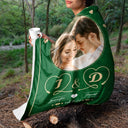 Custom Photo I Love You - Loving Gift For Couples - Personalized Fleece Blanket, Sherpa Blanket