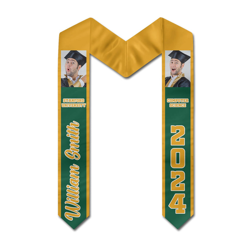 Custom Photo Congratulations Graduates - Graduation Gift - Personalized Stoles