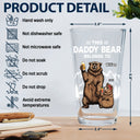 This Papa Bear Belongs To - Personalized Beer Glass