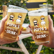 Dad's Reasons To Drink - Personalized Beer Glass
