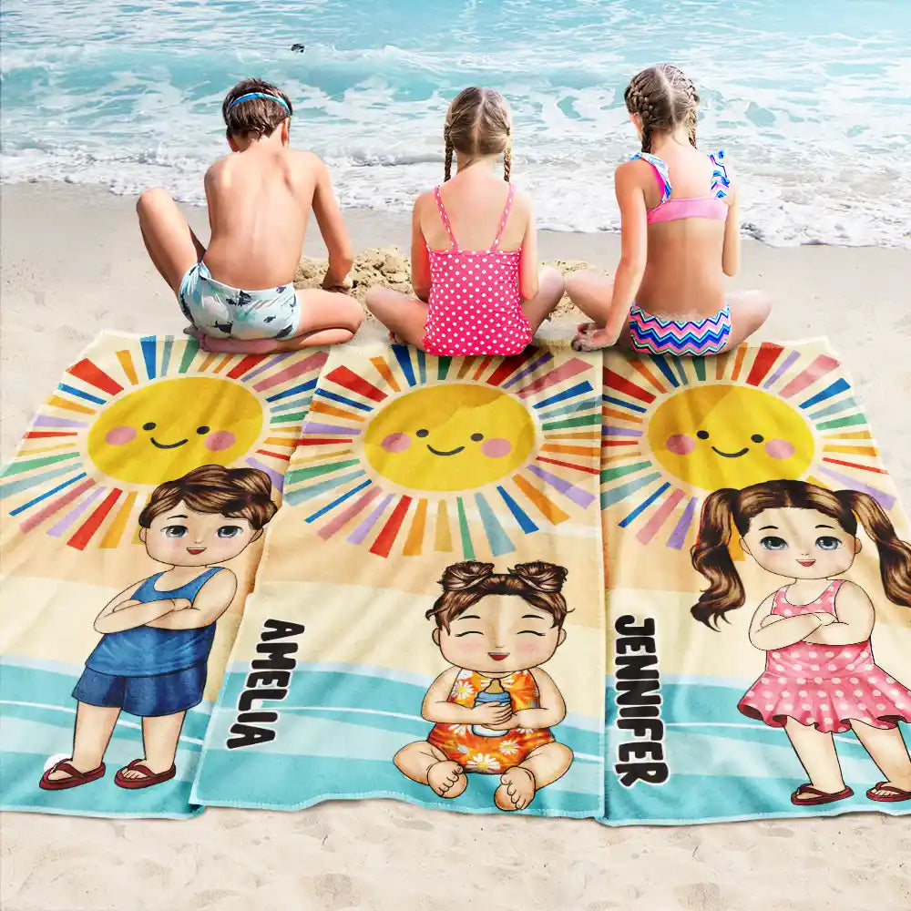 Summer Kids - Personalized Beach Towel