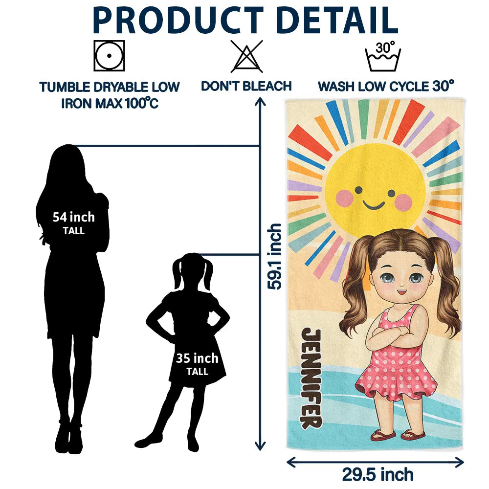 Summer Kids - Personalized Beach Towel