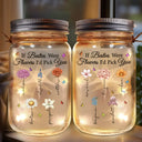If Besties Friends Were Flowers I'd Pick You - Personalized Mason Jar Light