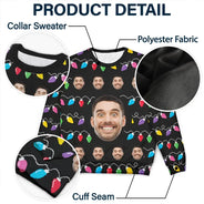 Gift For Women, Gift For Men - Custom Photo This Is My Ugly Sweater - Personalized Unisex Ugly Sweater